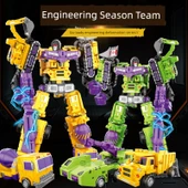 Alaşımlı Dönüşen Mühendislik Aracı Robot Oyuncak Seti - Alaşımlı Dozer (Sağ Kol) - 4