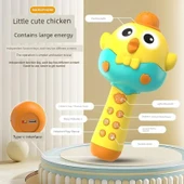 Çocuk Karaoke Makinesi - Moe Tavuk Mikrofon Sarı - 6