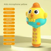 Çocuk Karaoke Makinesi - Moe Tavuk Mikrofon Sarı - 1