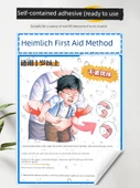 Heimlich Manevrası İlk Yardım Bilgisi Duvar Çizelgesi - Yeni Başlayan Ebeveynler İçin B - 4
