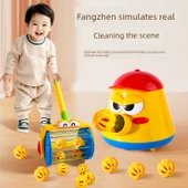 Pilli Balon Fırlatıcı Oyuncak Seti - 2 Kürek ve 5 Bilye thumbnail 3