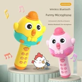 Çocuk Karaoke Makinesi - Moe Tavuk Mikrofon Sarı - 2