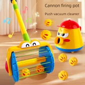 Pilli Balon Fırlatıcı Oyuncak Seti - 2 Kürek ve 5 Bilye thumbnail 2