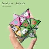 3D Geometrik Panda Küp Oyuncak - Kare - 6