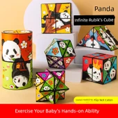 3D Geometrik Panda Küp Oyuncak - Kare - 2