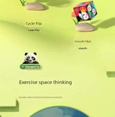 3D Geometrik Panda Küp Oyuncak - Kare - 11