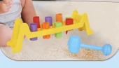 Montessori Gökkuşağı Perküsyon Masa Oyuncak - Çiçek Rengi - 11