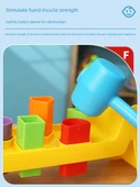Montessori Gökkuşağı Perküsyon Masa Oyuncak - Çiçek Rengi - 3