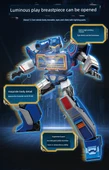 Transformers Starscream Yapı Taşları - Işıklı Göz ve Göğüs - Tabanlı - 10