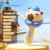Çocuk Karaoke Mikrofon Oyuncak - Kapibara Mavi - Bluetooth USB thumbnail 1
