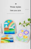 Gökkuşağı Eşleştirme Ahşap Puzzle - Çiçek Temalı - 11