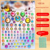 Dragon Ball Işıklı Zıp Zıp Top Seti - 100 Elastik Toplu - Işıklı Toplu - 1