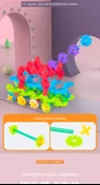 Çocuk Kar Tanesi Yapı Blokları Puzzle Oyuncak - 1500 Parça - 11