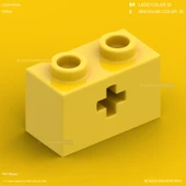 LEGO 32064 Yeşil 1x2 Delikli Tuğla thumbnail 4