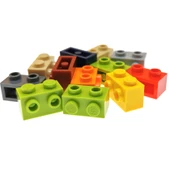 LEGO 11211 Kırmızı 1x2 Adaptörlü Tek Taraf Çıkıntılı Tuğla - 3
