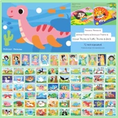 Manyetik Puzzle Seti - Hayvanlar, Okyanus, Trafik, Dinozorlar, Kuşlar, Prenses - 72 Parça - 1