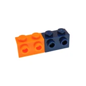 LEGO 11211 Kırmızı 1x2 Adaptörlü Tek Taraf Çıkıntılı Tuğla - 5