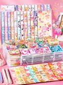 Çocuk Puzzle Sticker Kendin Yap Oyuncak Seti - 287 Parça Değerli Set Saklama Kutulu ve Araçlı - 8