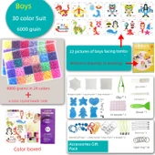 Su Sisi Sihirli Boncuk Puzzle Seti - Erkek 30 Renk [3000+ Lüks Aksesuarlı + Kutulu] - 1