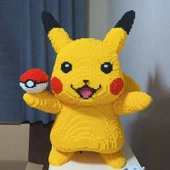 60cm Pikachu Yapı Taşları Puzzle (Yapı Taşı Çekiç Hediyeli) - 10