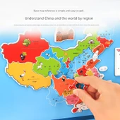 Manyetik Dünya Haritası Puzzle - Orta Huarong Yolu - 6