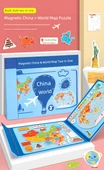 Manyetik Dünya Haritası Puzzle - Orta Huarong Yolu - 9