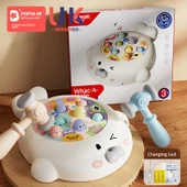 Elektrikli Köstebek Vurma Oyunu - 2 Çekiç, Şarj Seti ve Tornavidalı thumbnail 1