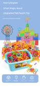 Çocuklar için Eğitici Plastik Çubuk Yapboz - 450 Parçalı Akıllı Çubuk (Torba) - 8