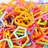 Çocuklar için Eğitici Plastik Çubuk Yapboz - 1230 Parçalı Akıllı Çubuk (Kutulu) - 2