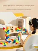 Rubik Yılan Küpü 72 Parça Gökkuşağı Renkli (Kalınlaştırılmış) - 3
