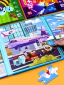 Manyetik Çocuk Puzzle - Asker Yeşili (Böcek Partisi) - 4