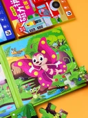 Manyetik Çocuk Puzzle - Gök Mavisi (Uzay) - 6