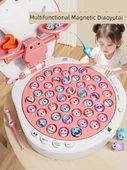 Elektrikli Manyetik Balık Tutma Oyuncak Seti - Yeşil - Süper Büyük Boy - Denge Oyunu - 45 Balık - Pilli - 2