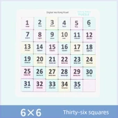 Manyetik Sayı Bulmacası Klotski Oyunu - 6x6 1-35 Sıralama - 1