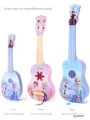 Çocuk Müzik Aleti Oyuncak Gitar Ukulele Başlangıç - Karlar Ülkesi Orta Boy Gitar - 4