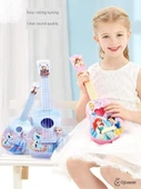 Çocuk Müzik Aleti Oyuncak Gitar Ukulele Başlangıç - Sarı Ördek Küçük Boy Gitar - 3