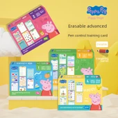 Çocuklar İçin Kalem Kontrolü Eğitim Kartı - Piggy Page Seviye 1+2+3+4 Tam Set thumbnail 3