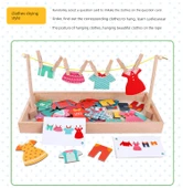 Montessori Çocuk Eğitici Eşleştirme Oyunu - Güneş Giysileri + Çoraplar - 10