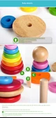 Ahşap Renkli Kule Oyuncak - Büyük Boy Gökkuşağı Kule - 10