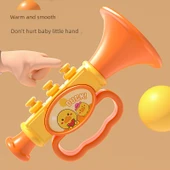 Bebek Müzikli Korna Oyuncak - Korna + Düdük + Müzik Transferli Sarı Ördek - 5