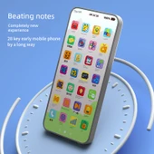 Çocuk Oyuncak Telefon - Küçük Sarı Ördek 28 Tuşlu Tpy-C Şarjlı thumbnail 3