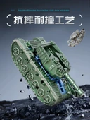 Dönüşebilen Tank Gyro Mech Araba Robot Oyuncak - Altın + Yeşil - 6