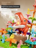 Dinozor Ormanı Çiçek Yapı Taşları Seti - Büyük Boy Saklama Kutulu - DIY Çift Çiçek (91 Parça) - 3