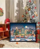 Nezha Puzzle Fotoğraf Çerçevesi - İşe Gitmek İstemiyorum - 520 Parça + Çerçeve - 52x38cm Hediye Kutulu - 9