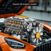 V8 Motor Blok Model Seti - 692 Parça - 11