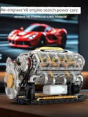 V8 Motor Blok Model Seti - 692 Parça - 2