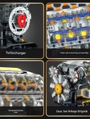 V8 Motor Blok Model Seti - 692 Parça - 5