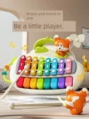 Mini Piyano Oyuncak - Yo yo Tilki Temalı - 16 Delikli Mızıka Hediyeli - 2
