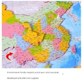 Çocuk Manyetik Dünya Haritası Puzzle - Kalın Büyük Çin + Kalın Küçük Dünya Paketi - 6