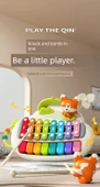 Mini Piyano Oyuncak - Yo yo Tilki Temalı - 16 Delikli Mızıka Hediyeli - 8